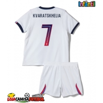 Camisa de Futebol Paris Saint-Germain Khvicha Kvaratskhelia #7 Equipamento Secundário Infantil 2026-27 Manga Curta (+ Calças curtas)